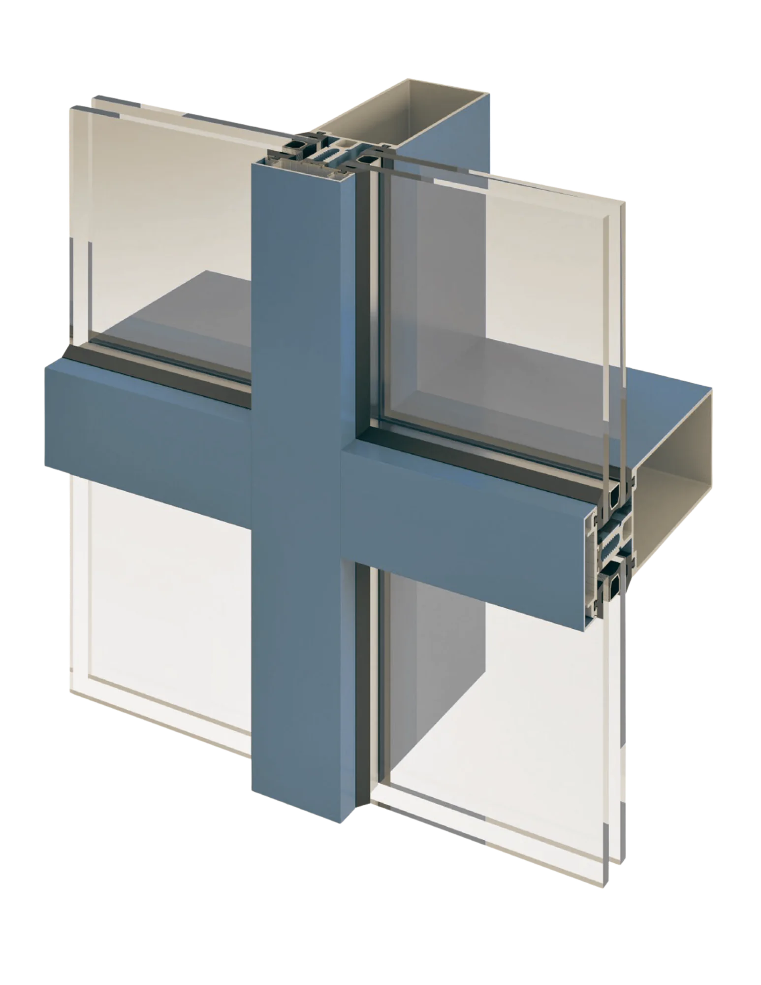 Acro 2000 Non-Thermal Curtain Wall system profile