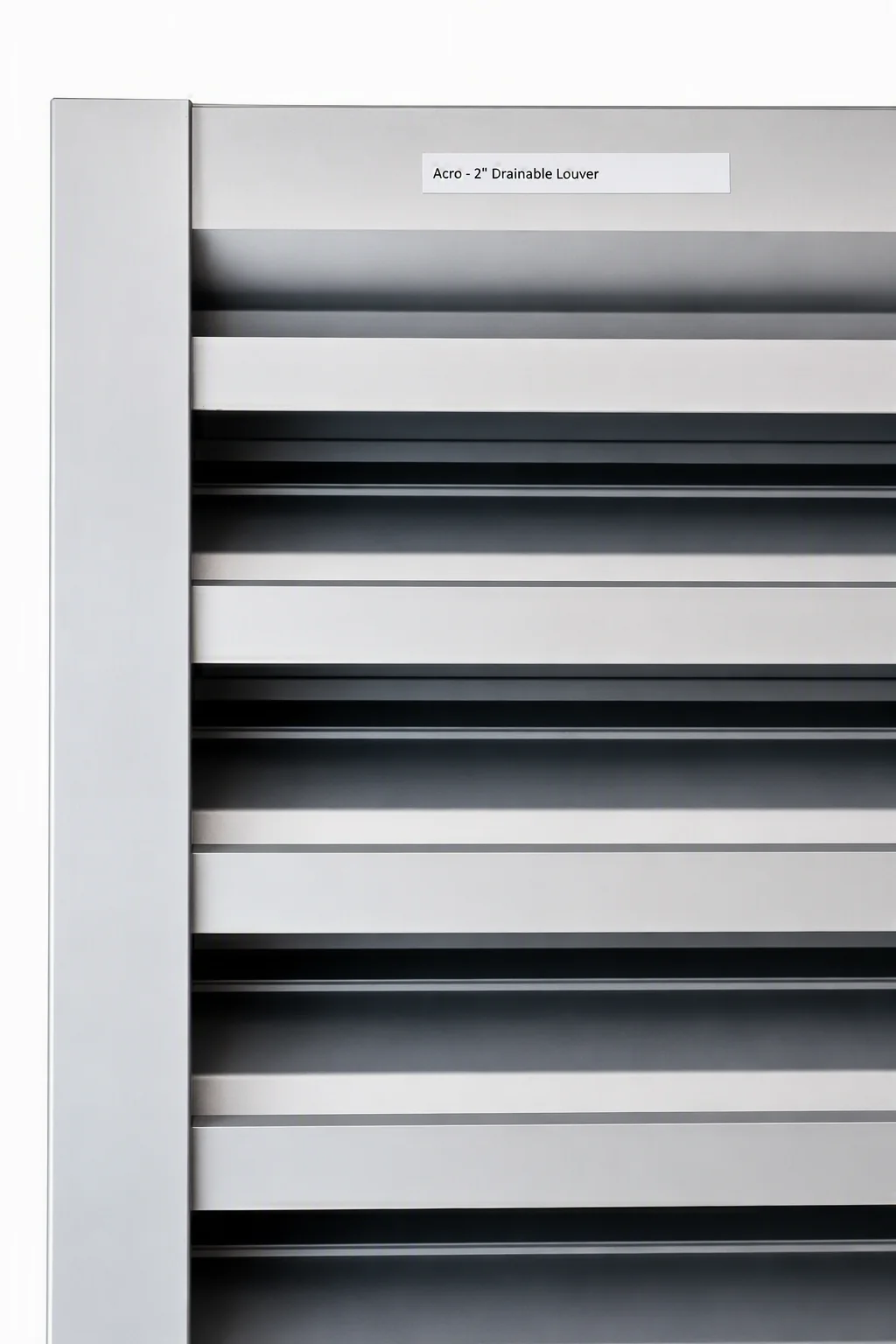 Acro commercial drainable louver system
